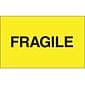 Tape Logic® Labels, "Fragile", Fluorescent Yellow, 3" x 5", 500/Roll