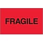 Tape Logic® Labels, "Fragile", Fluorescent Red, 3" x 5", 500/Roll