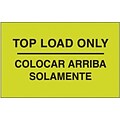 Tape Logic® Bilingual Labels, Colocar Arriba Solamente, 3 x 5, Fluorescent Green, 500/Roll