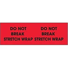 Tape Logic Do Not Break Stretch Wrap Shipping Label, 3 x 10, 500/Roll