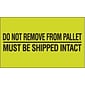 Tape Logic® Labels, "Do Not Remove From Pallet", 3" x 5", Fluorescent Green, 500/Roll