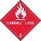 Tape Logic Flammable Liquids - 3 Tape Logic Shipping Label, 4 x 4, 500/Roll