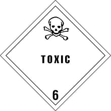 Tape Logic Toxic - 6 Tape Logic Shipping Label, 4 x 4, 500/Roll