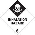 Tape Logic Inhalation Hazard - 6 Tape Logic Shipping Label, 4 x 4, 500/Roll