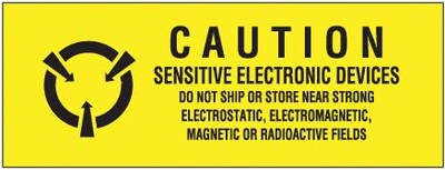 Tape Logic Sensitive Electronic Devices Shipping Label, 5/8 x 2, 500/Roll