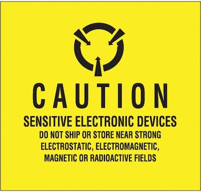 Tape Logic Sensitive Electronic Devices Tape Logic Shipping Label, 4 x 4, 500/Roll