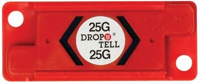 Resettable Drop-N-Tell Indicators, 25G, 25/Case