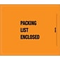 Quill Brand Packing List Envelope, 8 1/2" x 10" - Mil-Spec Orange Full Face "Packing List Enclosed", 1000/Case