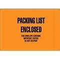 Quill Brand Packing List Envelope, 4 1/2 x 6 - Mil-Spec Orange Full Face Packing List Enclosed, 1000/Case