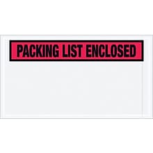 Quill Brand® Packing List Envelope, 5 1/2 x 10 - Red Panel Face, Packing List Enclosed, 1000/Cas