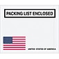 Quill Brand® Packing List Envelope, 4.5" x 5.5", U.S.A. Flag Panel Face, "Packing List Enclosed", 1000/Case (PL465)