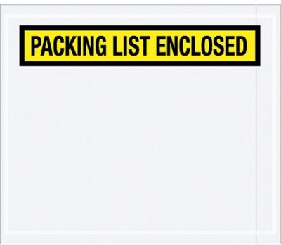 Pressure Sensitive Packing List Envelope, 1000/CT