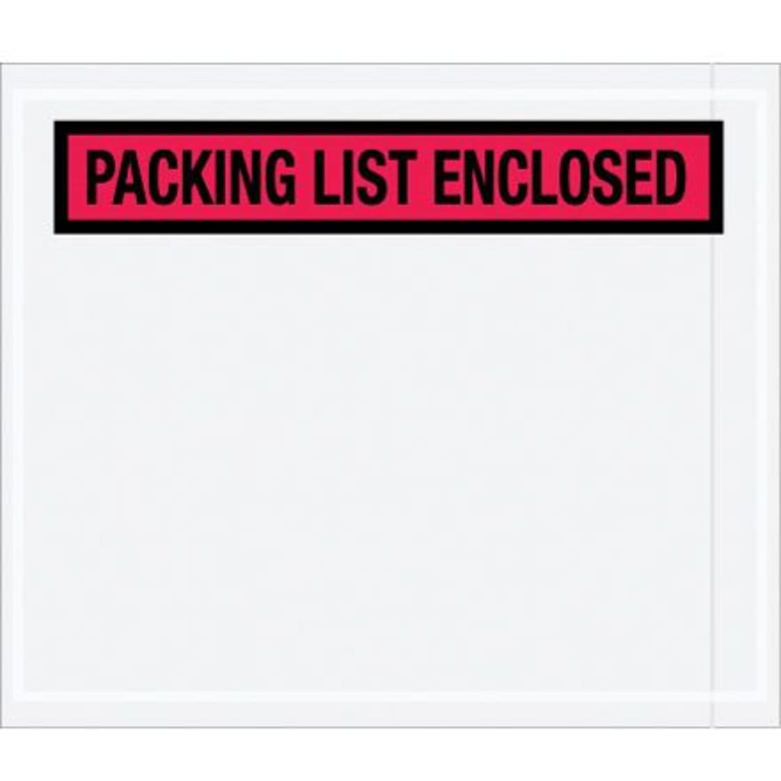 Quill Brand Packing List Envelope, 7 x 6, Red Panel Face, Packing List Enclosed, 1000/Case (PL491)