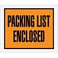 Staples Packing List Envelope, 4 1/2" x 5 1/2" - Orange Full Face, "Packing List Enclosed", 1000/Case