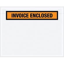 Quill Brand® Packing List Envelope, 7 x 5.5, Orange Panel Face, Invoice Enclosed, 1000/Case (PL2