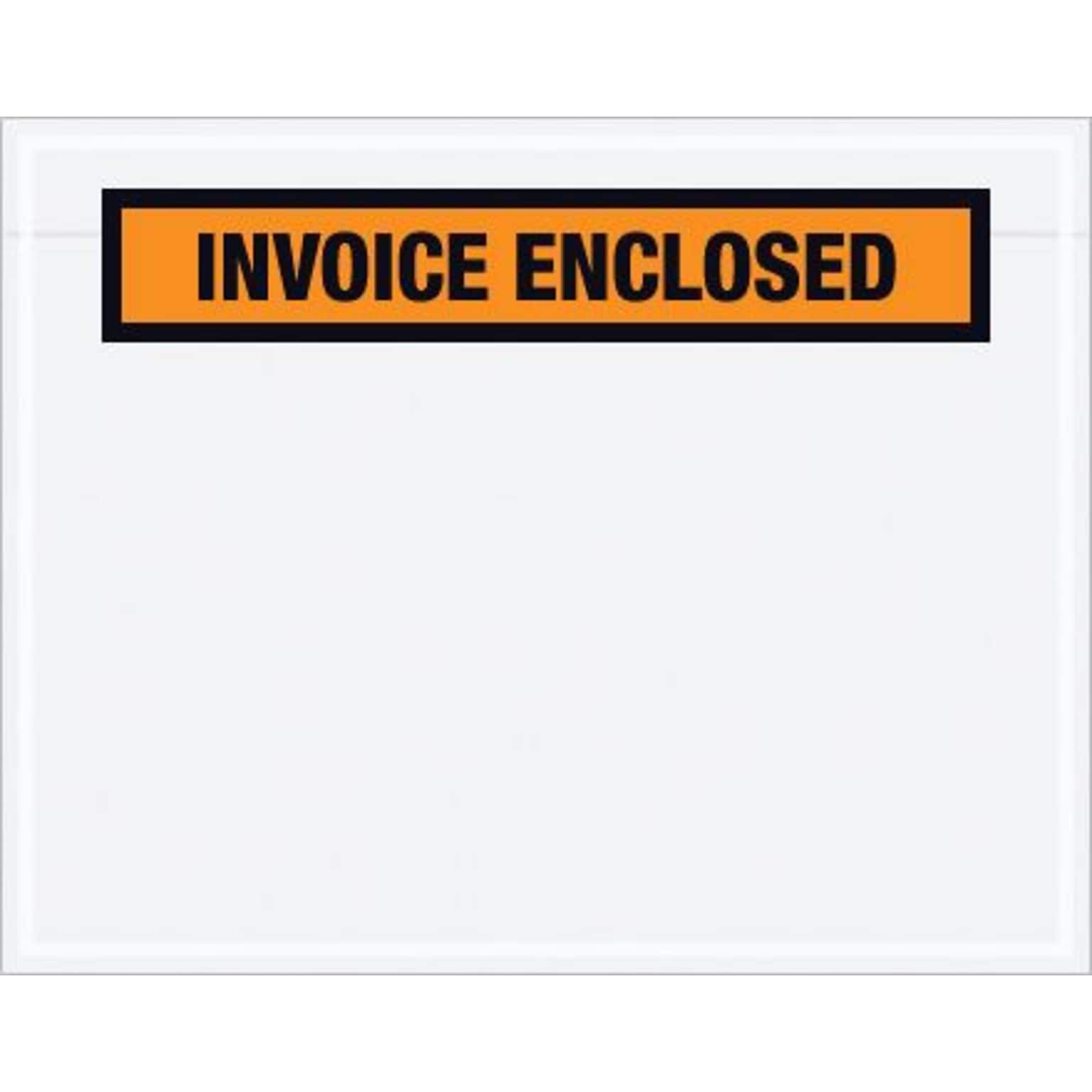 Quill Brand® Packing List Envelope, 7 x 5.5, Orange Panel Face, Invoice Enclosed, 1000/Case (PL23)