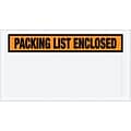 The Packaging Wholesalers Packing List Envelope, 5 1/2 x 10, Orange Panel Face, 1000/Pack (ENVPQ24