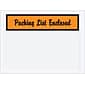Quill Brand Packing List Envelope, 4 1/2" x 6" - Orange Panel Face, "Packing List Enclosed", 1000/Case