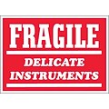 Tape Logic Fragile - Delicate Instruments Shipping Label, 3 x 4, 500/Roll