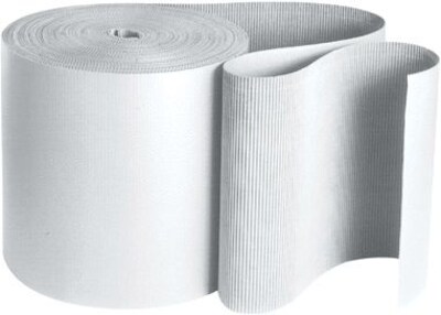 Staples White Singleface Corrugated Roll, 48 x 250, 1 Roll