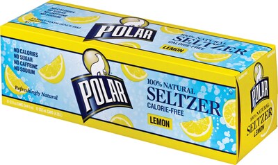 Polar® Lemon Seltzer, 12 oz. Cans, 24/Pack