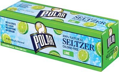 Polar® Lime Seltzer, 12 oz. Cans, 24/Pack