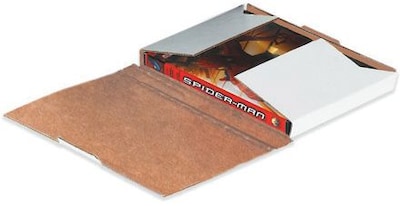 7 1/2 x 5 3/8 x 1 3/16 DVD Case Corrugated Mailer, 50/BD