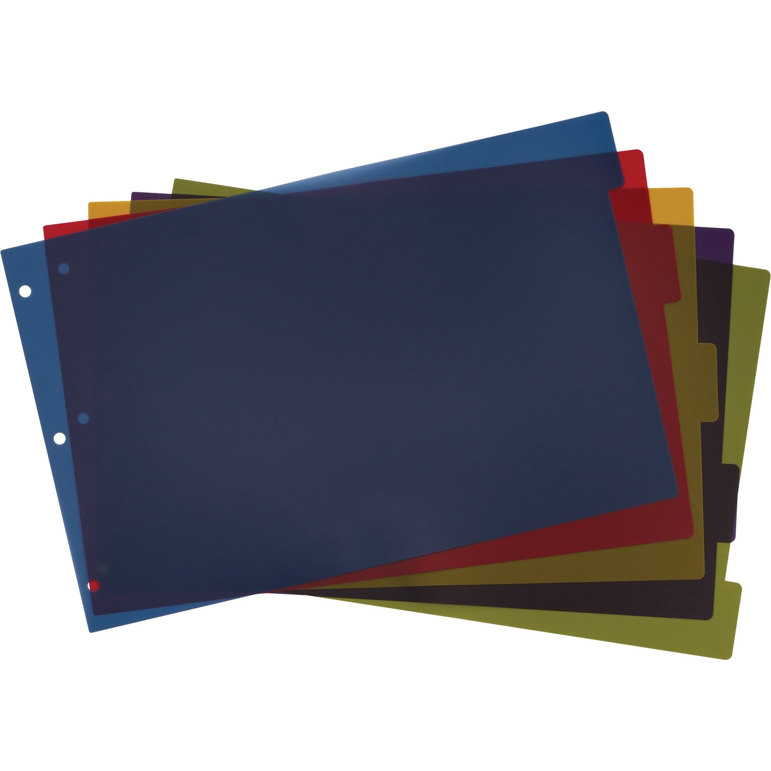 Cardinal Blank Dividers, 5-Tab, Assorted Colors, Set (CRD 84250)