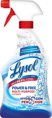 Lysol® Power & Free™ Multi-Purpose Cleaner, Spray, Oxygen Splash Scent, 22 oz.