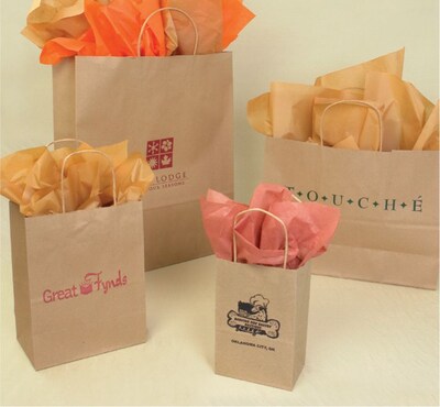 Bonita 10 x 5 x 13.5 Recycled Natural Kraft Shopper