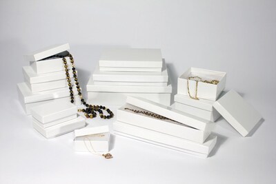 Boxit White Krome Jewel Box, 5 1/4" x 3 3/4" x 7/8''