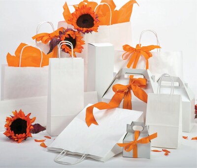 Bonita A La Carte 5.5 x 3.25 x 12.5 Single Bottle Bag, Natural Kraft