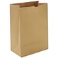 Heavy Duty Brown Kraft Paper Grocery Bags; Capacity 57 lbs., 500/PK