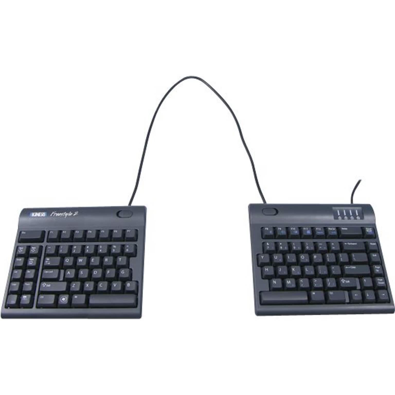 Kinesis Freestyle2 for PC Wired Keyboard, 20 Separation, Black (KB800PB-US-20)