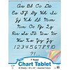 Pacon Cursive Cover Chart Tablet, 24 x 32, 1 Ruled Writing Paper, Assorted Colors, 25 Sheets (PAC