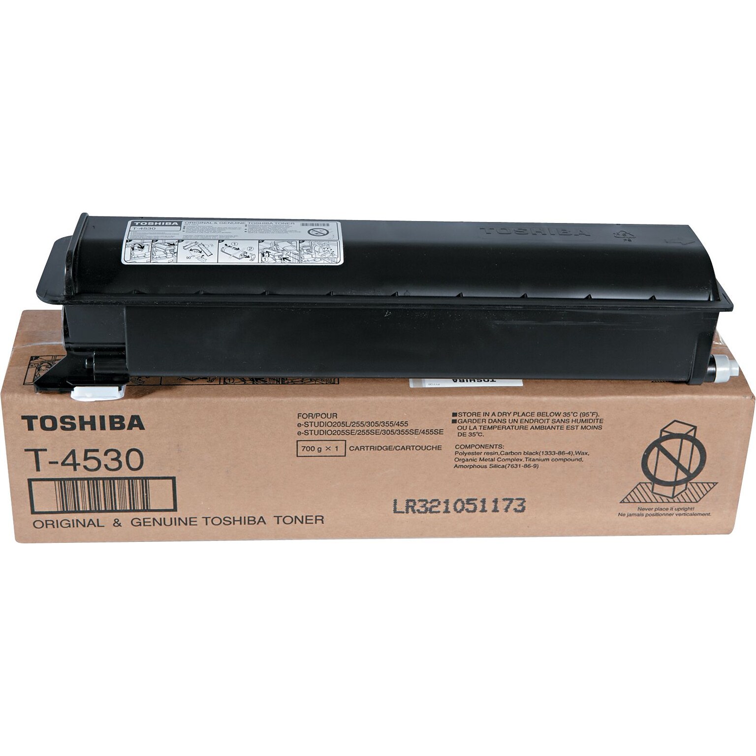 Toshiba T4530 Toner, 30, 000 Page-Yield, Black