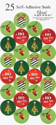 Great Papers® Holiday Seals Foil String Of Light, 50/Count
