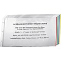 Stride® Color Bar Sheet Protectors, 8-1/2 x 14, Landscape, Clear 60/Box (61300)