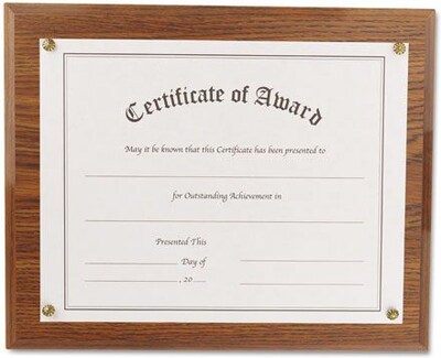 Nu-Dell® Award-A-Plaque,  Oak