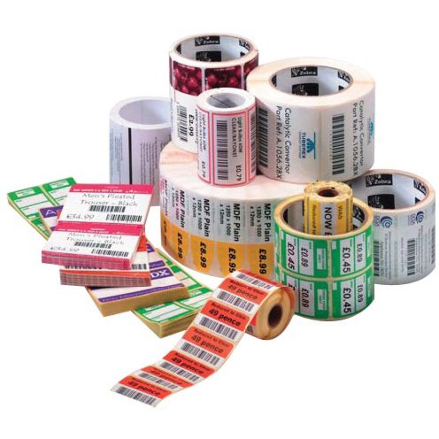 Zebra Technologies Z-Select 4000T Thermal Transfer Labels, 3H x 4W, White, 930 Labels/Roll, 12 Rolls/Pack (800274-305)