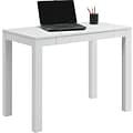Ameriwood Home Parsons 39W Desk with Drawer, White (9178096)