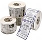 Zebra® PolyPro® 17154 3000T Polypropylene Thermal Transfer Label, White, 1"(H) x 2"(W)