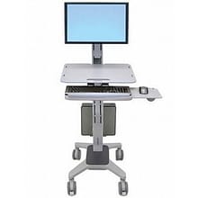 Ergotron® 24198055 Single Display WorkFit-C Sit-Stand Work Station, Up To 37 lbs.