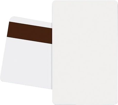 Zebra® 104523-113 Premier Blank Card, White, High Coercivity