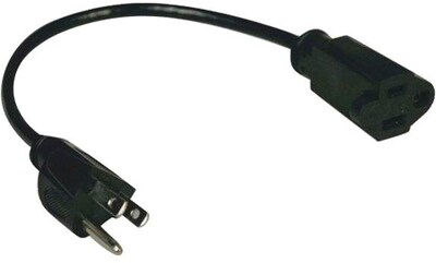 Tripp Lite 1 Ft. Power Strip Extension, Black (P022-001-2)