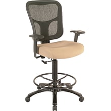 Tempur-Pedic® TP8200 Ergonomic Fabric Mid-Back Drafting Stool, Beige