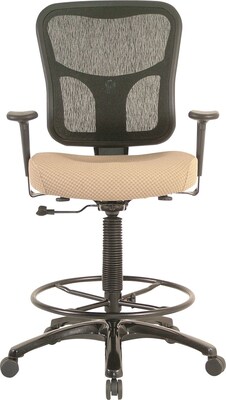 Tempur-Pedic® TP8200 Ergonomic Fabric Mid-Back Drafting Stool, Beige