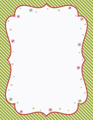 Great Papers® Holiday Stationery Peppermint Twist , 80/Count