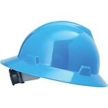 MSA Safety® V-Gard® Non-Slotted Hard Hats, Polyethylene, Hat, Standard, Blue