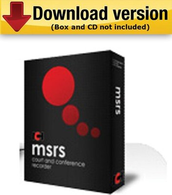 MSRS Court and Conference Recorder- Full Feature for Windows (1-User) [Download]